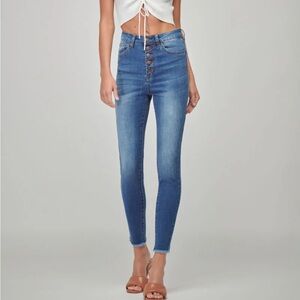 Nature Denim High Rise Ankle Skinny Jeans